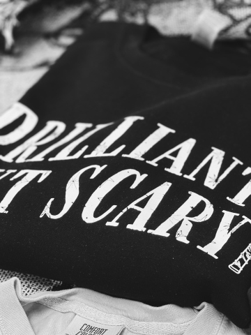 Brilliant But Scary Garment Dyed Tee - Image 3