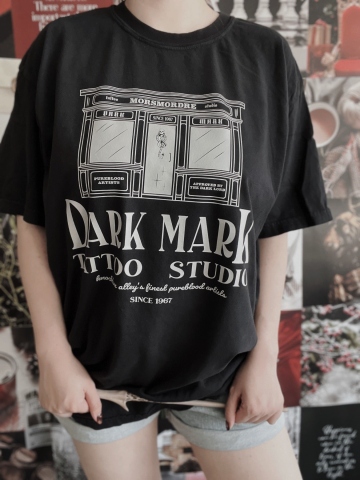 Dark Art Tattoo Studio Garment Dyed Tee - Image 5