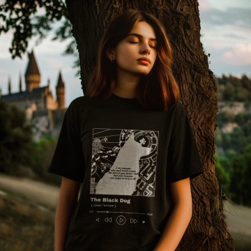 The Black Dog (Sirius' Version) Garment Dyed Tee - Image 4